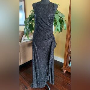 NWT! Alex Evenings dress black with sequins - 10 Petite